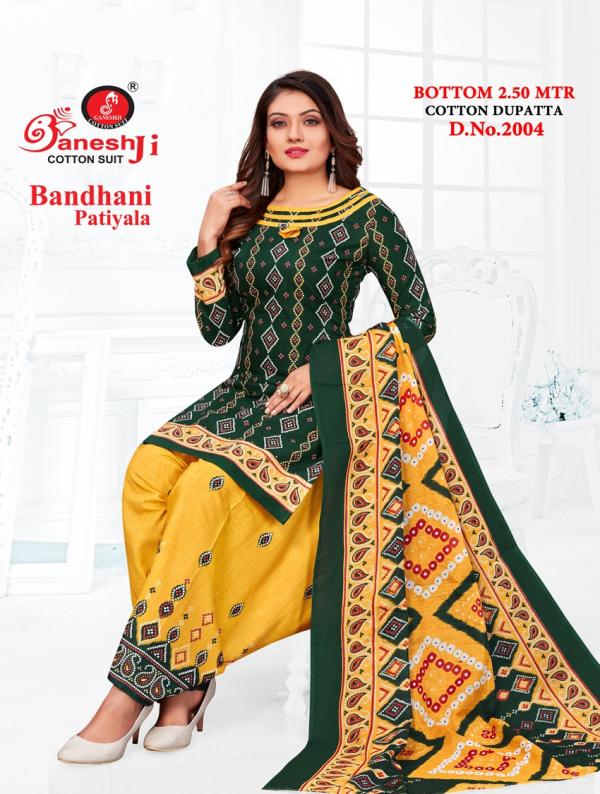 Ganeshji Bandhani Patiyala Vol-2 Cotton Dress Material